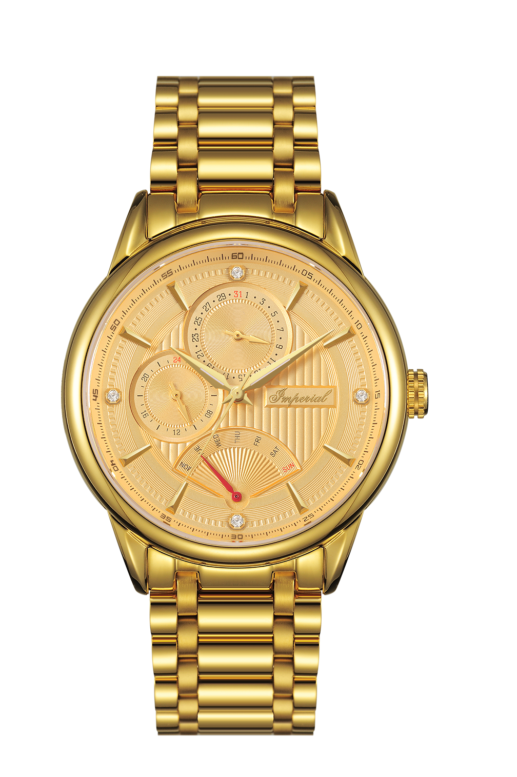 Imperial Quartz Chronograph – Stainless Steel Bracelet (Ref. IM-4787) GOLD