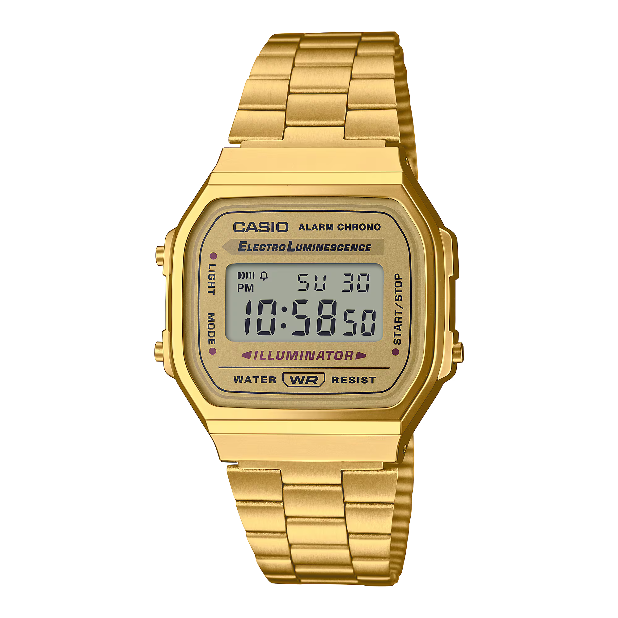 Casio Vintage Digital – Gold Finish (A168WG-9WDF)