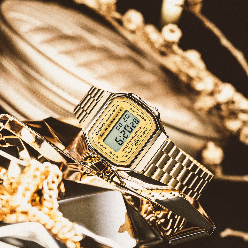 Casio Vintage Digital – Gold Finish (A168WG-9WDF)