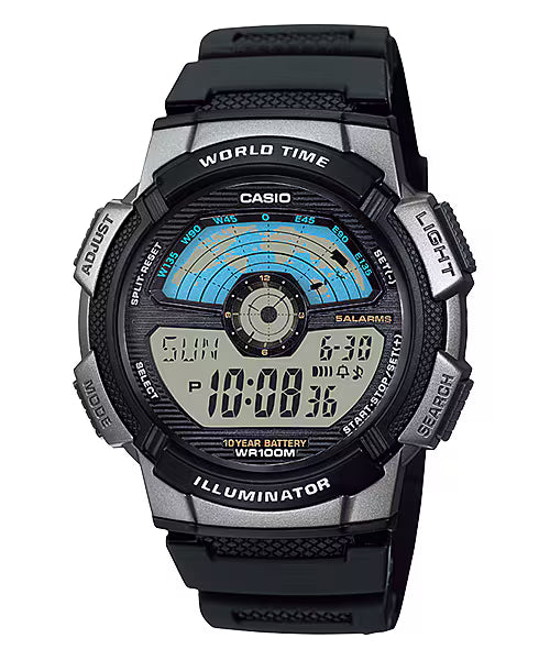 Casio World Time – Multi-Time Display (Ref: AE-1100W-1AVDF)