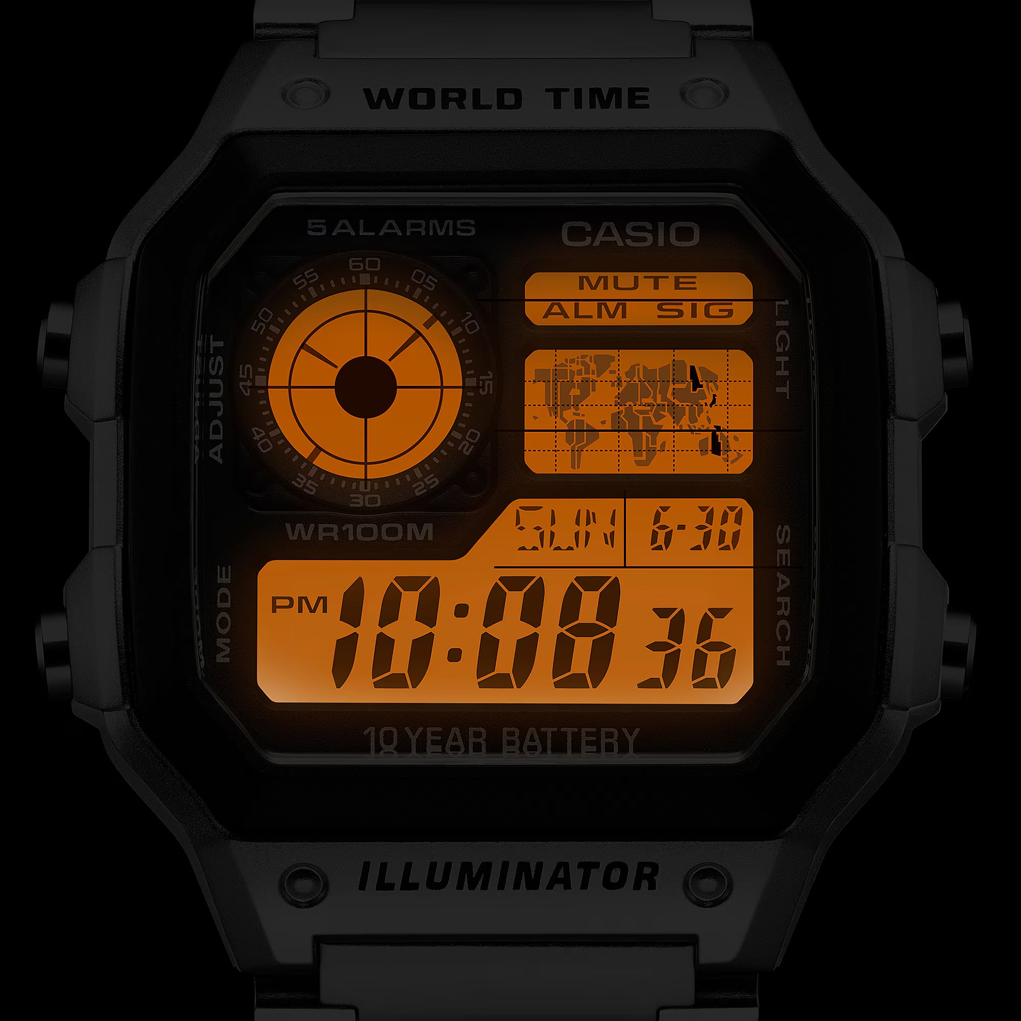 Casio World Time – Multi-Time Display (Ref: AE-1200WHB)