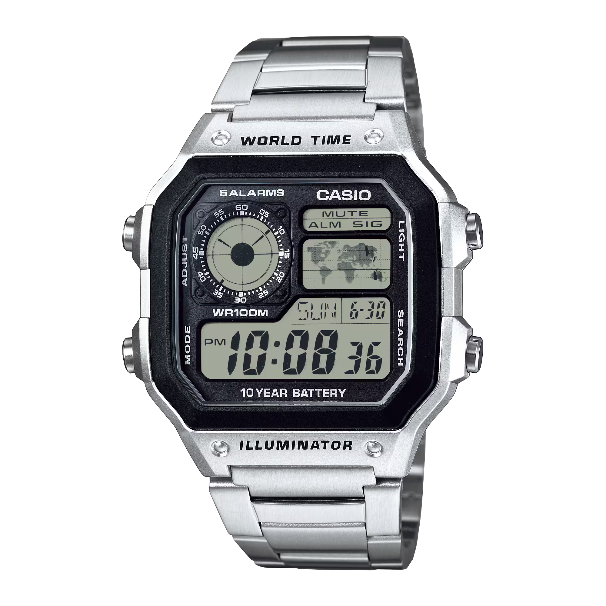 Casio World Time – Multi-Time Display (Ref: AE-1200WHB)