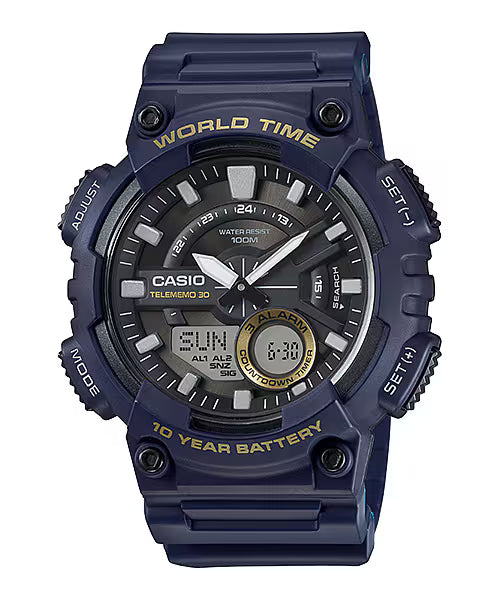 Casio World Time – Multi-Time Display (Ref: AEQ-110W-2AV_01)