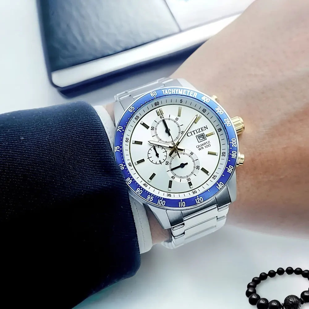 Citizen Quartz Chronograph – Stainless Steel Bracelet (Ref: AN3686)