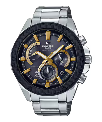 Casio Edifice Solar Chronograph – Carbon Bezel (Ref. EQS-910D)
