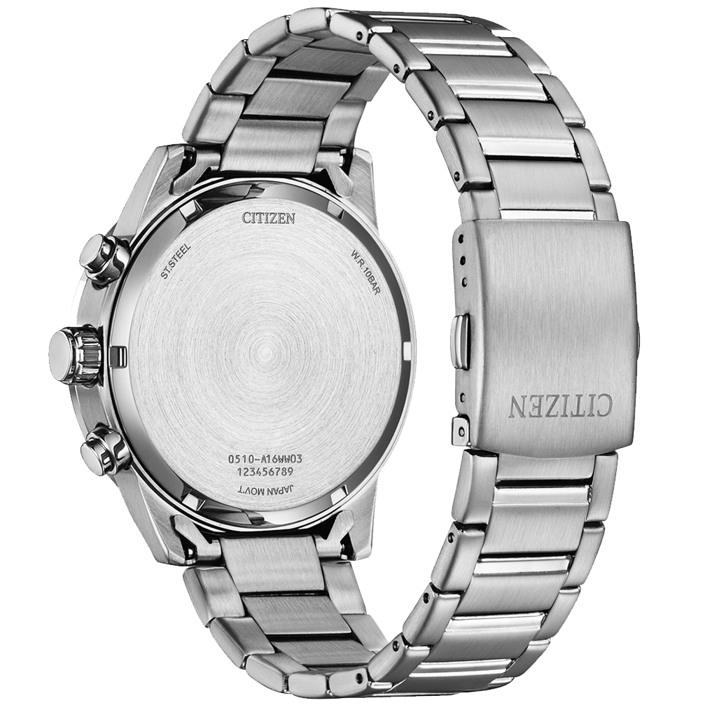 Citizen Quartz Chronograph – Stainless Steel Bracelet (Ref: AN3681)
