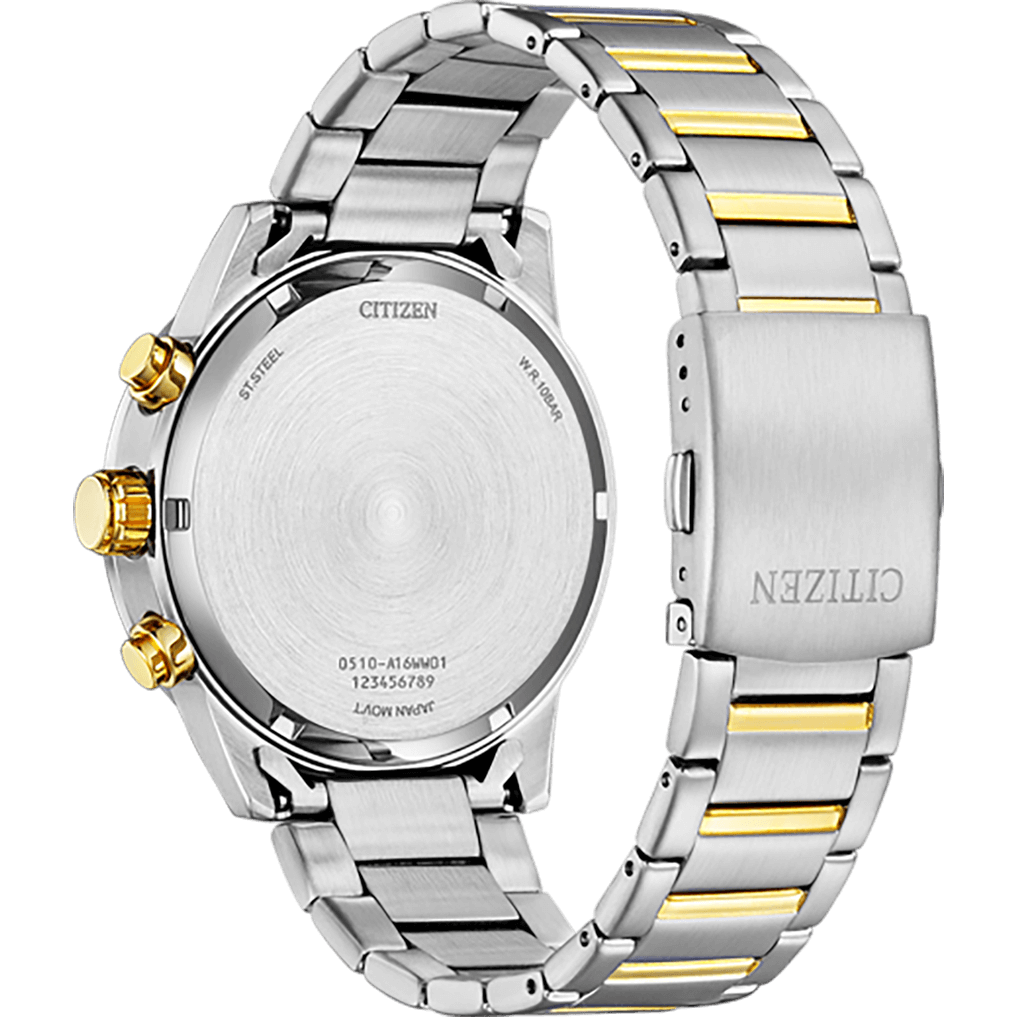 Citizen Quartz Chronograph – Stainless Steel Bracelet (Ref: AN3681)
