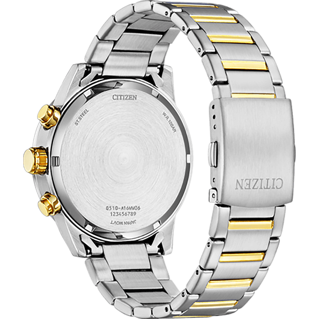 Citizen Quartz Chronograph – Stainless Steel Bracelet (Ref: AN3689)