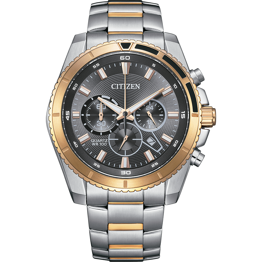 Citizen Quartz Chronograph – Stainless Steel Bracelet (Ref: AN8204-59H)