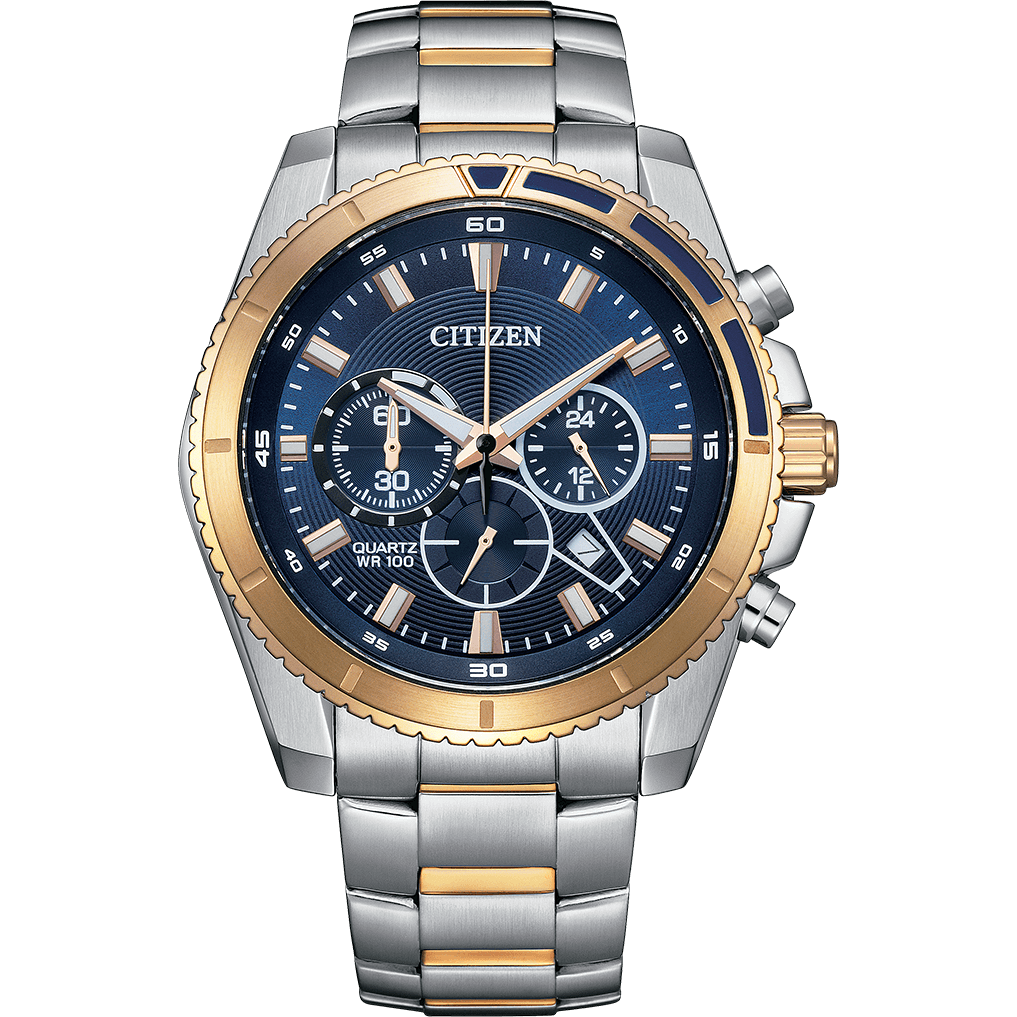 Citizen Quartz Chronograph – Stainless Steel Bracelet (Ref: AN8206-53L)
