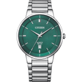Citizen Quartz Daily Watch – Green Dial Stainless Steel (Ref: BI5120-51X)