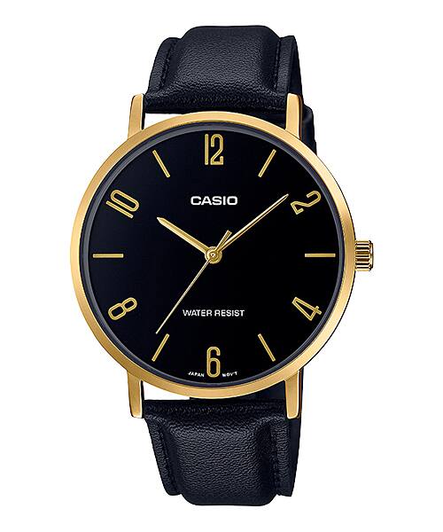 Casio Classic Analog – Leather Strap (Ref. MTP-VT01GL)