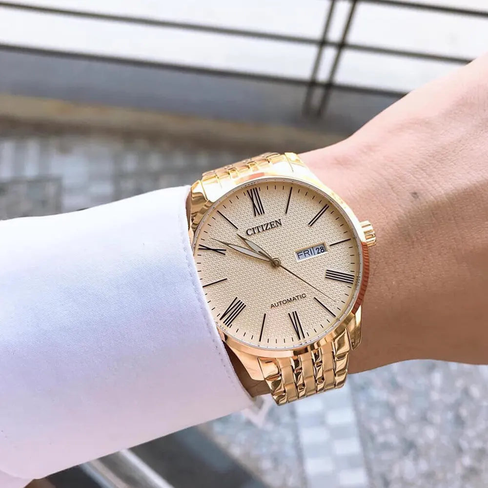 Citizen Automatic Golden Elegance– Stainless Steel Bracelet (Ref: NH8352-53P)