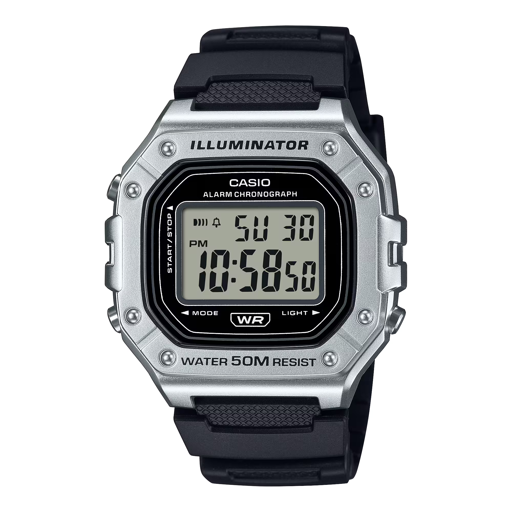 Casio Classic Digital – Black Resin (Ref. W-218HM)